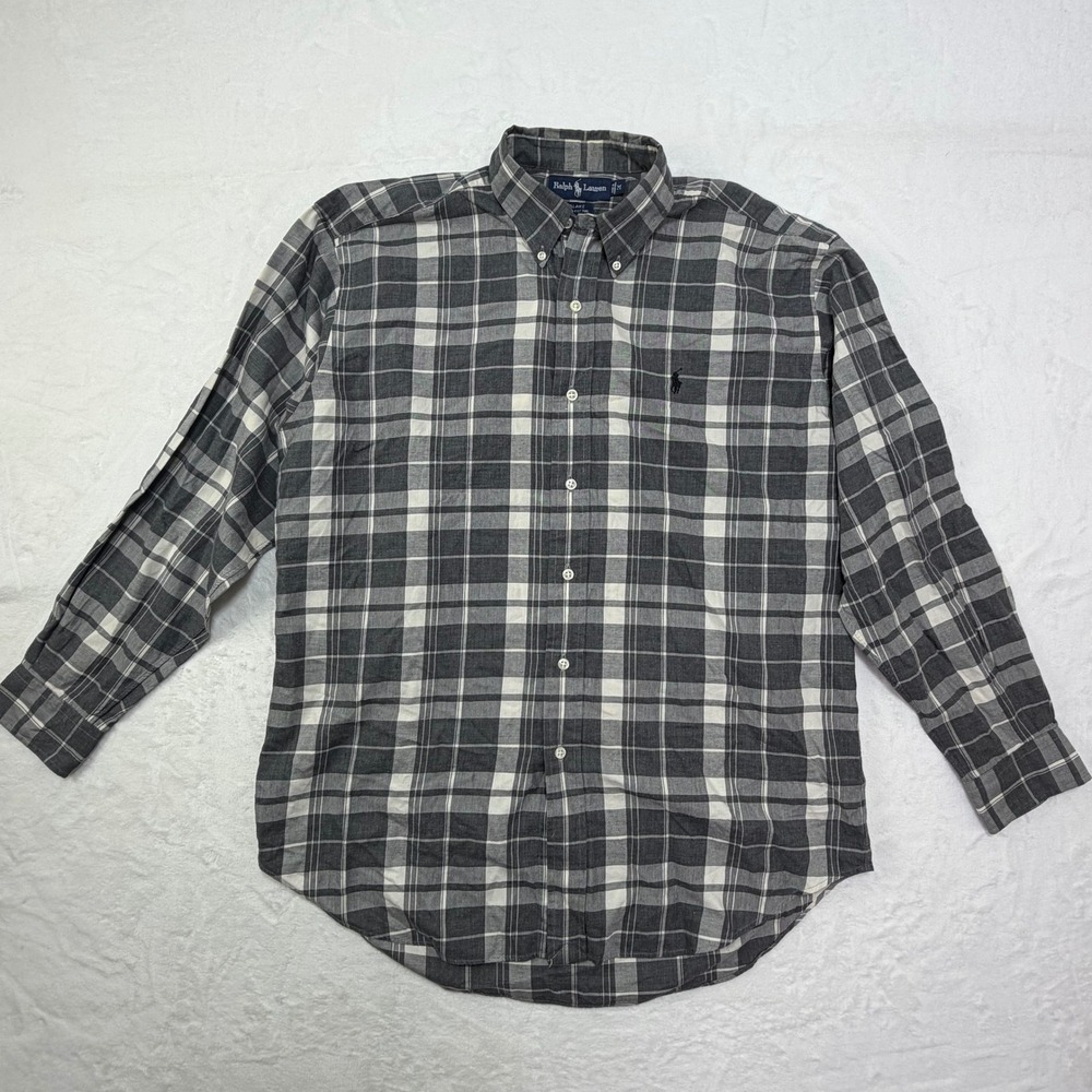 Ralph Lauren Blake Button Down Shirt‎ Plaid Long Sleeve Mens Size M